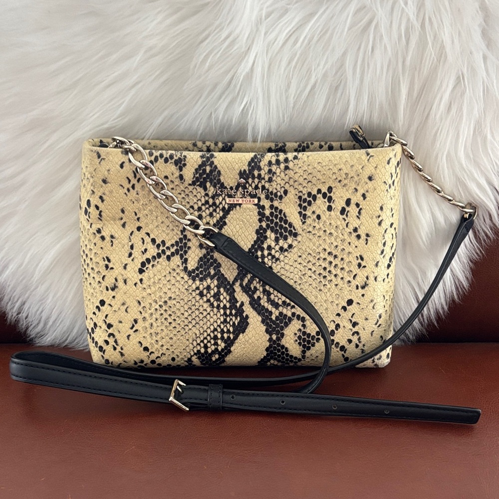 Kate Spade New York Emerson Lorie Snake-Embossed Shoulder Bag